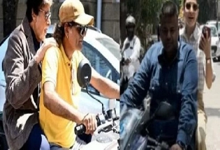 Amitabh Anushka:  हेल्मेटशिवाय दुचाकी चालवणे महागात पडले अमिताभ-अनुष्का वर मुंबई पोलिस करणार कारवाई